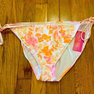 NWT Ninety-Nine Pink and Orange side tie hipster size xxl
